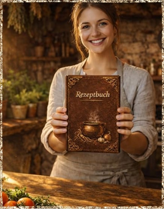 Rezeptbuch - Antiklederoptik